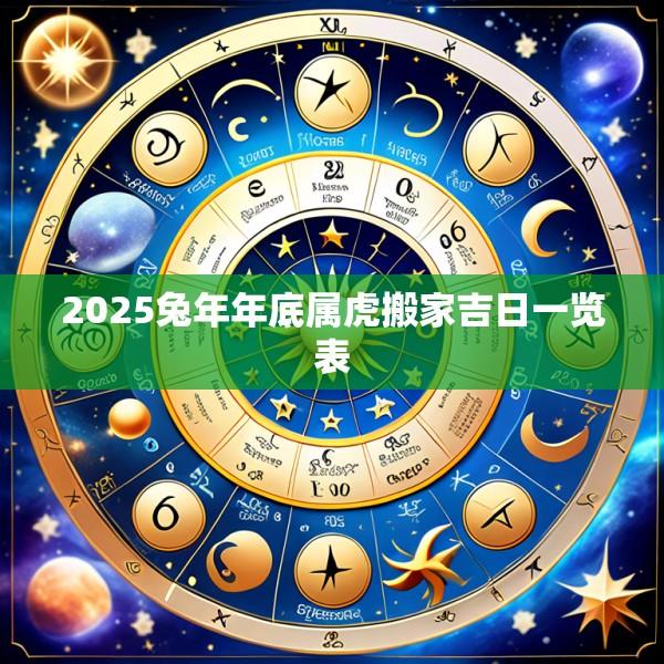 2025兔年年底属虎搬家吉日一览表