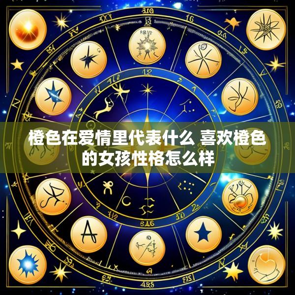 橙色在爱情里代表什么 喜欢橙色的女孩性格怎么样