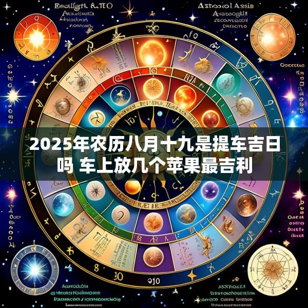 2025年农历八月十九是提车吉日吗 车上放几个苹果最吉利