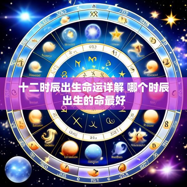 十二时辰出生命运详解 哪个时辰出生的命最好