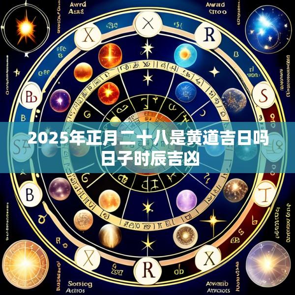 2025年正月二十八是黄道吉日吗 日子时辰吉凶