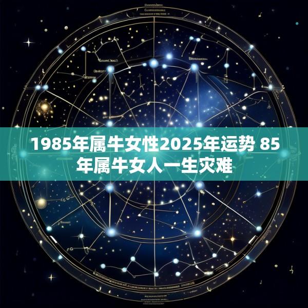 1985年属牛女性2025年运势 85年属牛女人一生灾难