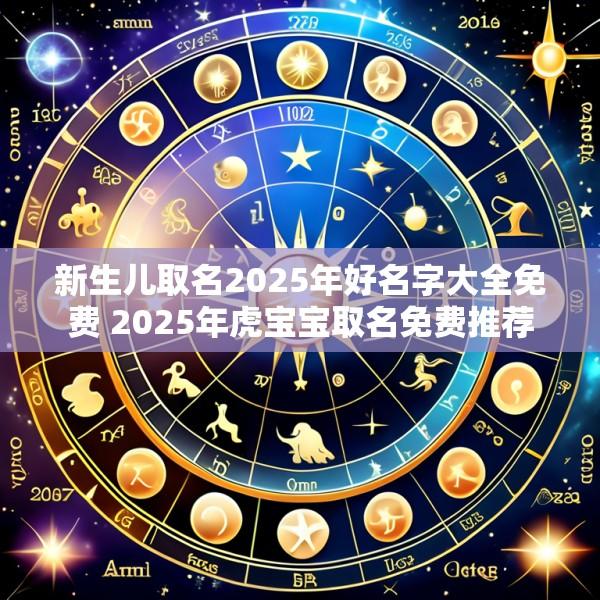 新生儿取名2025年好名字大全免费 2025年虎宝宝取名免费推荐