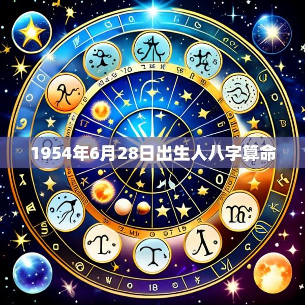 1954年6月28日出生人八字算命