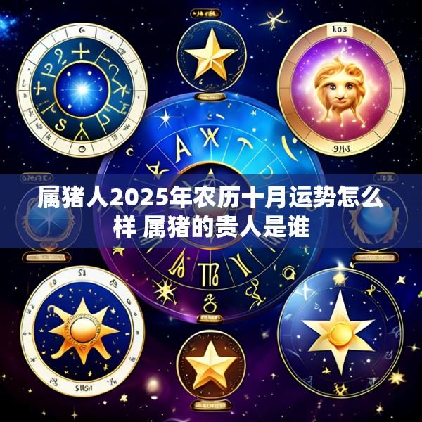 属猪人2025年农历十月运势怎么样 属猪的贵人是谁