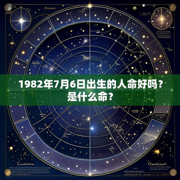 1982年7月6日出生的人命好吗？是什么命？