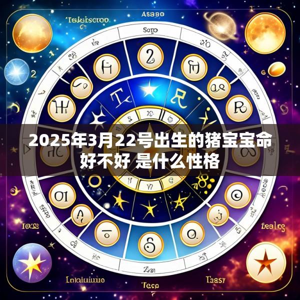 2025年3月22号出生的猪宝宝命好不好 是什么性格