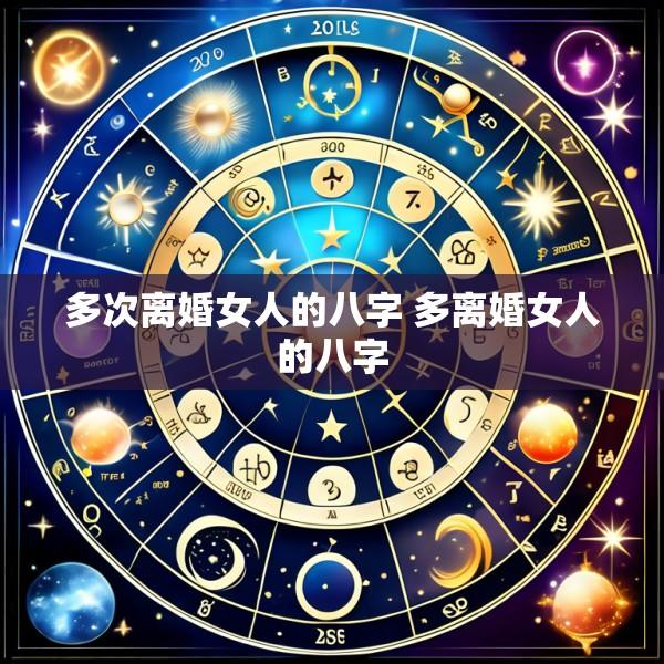 多次离婚女人的八字 多离婚女人的八字