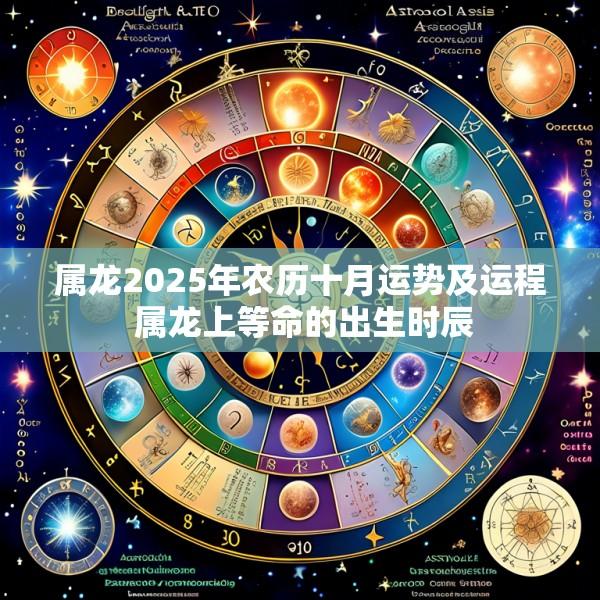 属龙2025年农历十月运势及运程 属龙上等命的出生时辰