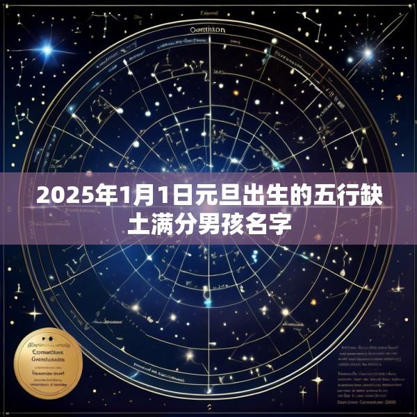 2025年1月1日元旦出生的五行缺土满分男孩名字