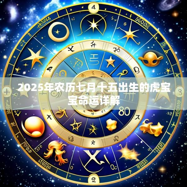 2025年农历七月十五出生的虎宝宝命运详解