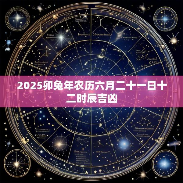 2025卯兔年农历六月二十一日十二时辰吉凶