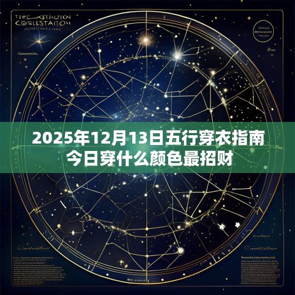 2025年12月13日五行穿衣指南 今日穿什么颜色最招财