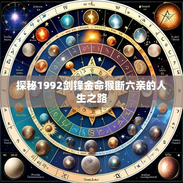 探秘1992剑锋金命猴断六亲的人生之路