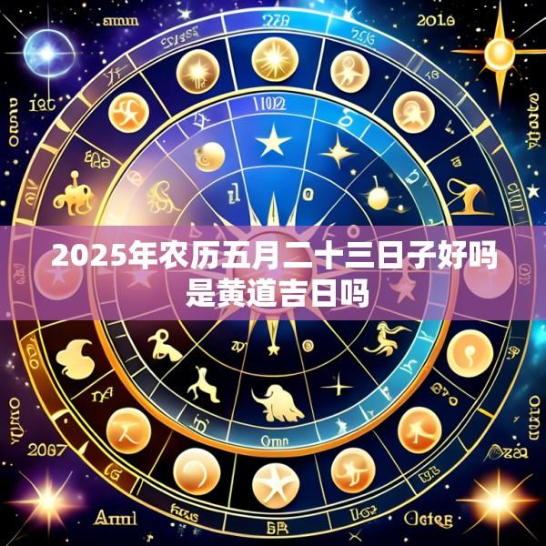 2025年农历五月二十三日子好吗 是黄道吉日吗