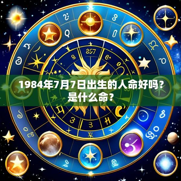 1984年7月7日出生的人命好吗？是什么命？