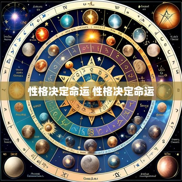 性格决定命运 性格决定命运