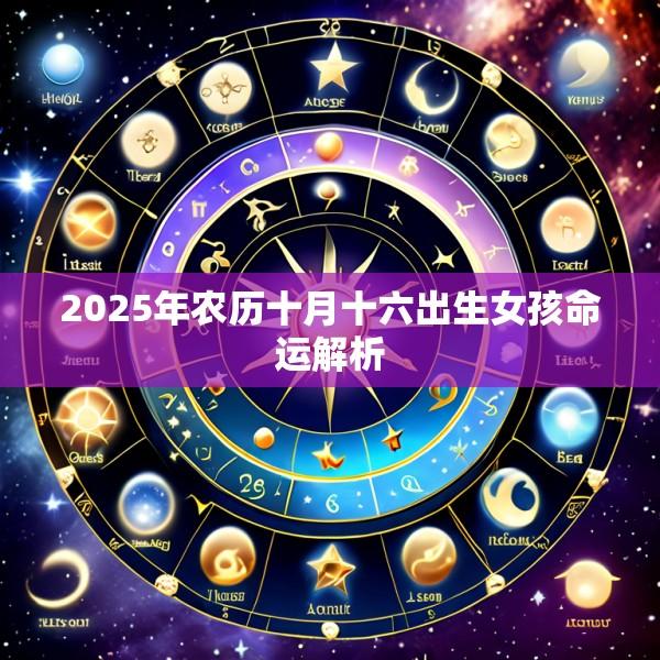 2025年农历十月十六出生女孩命运解析