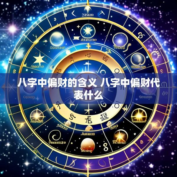 八字中偏财的含义 八字中偏财代表什么