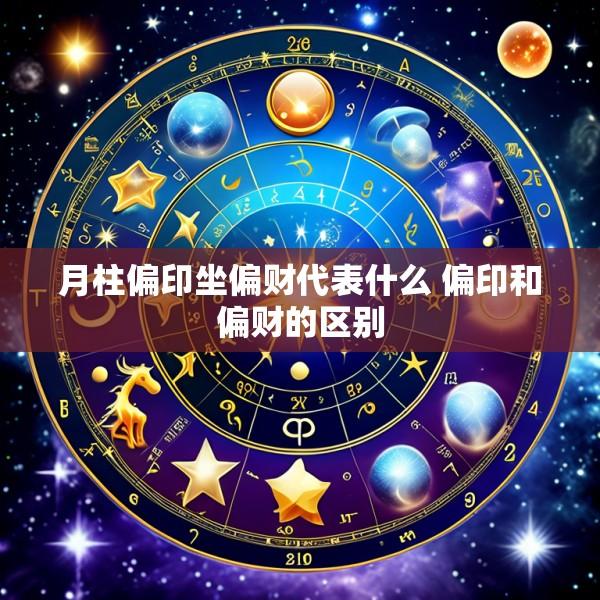 月柱偏印坐偏财代表什么 偏印和偏财的区别