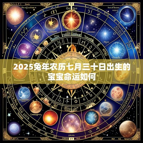 2025兔年农历七月三十日出生的宝宝命运如何