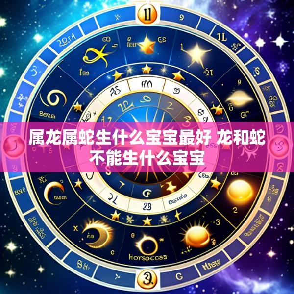 属龙属蛇生什么宝宝最好 龙和蛇不能生什么宝宝