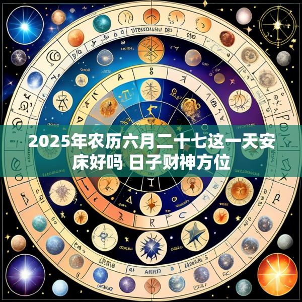 2025年农历六月二十七这一天安床好吗 日子财神方位