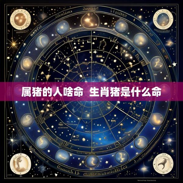属猪的人啥命  生肖猪是什么命