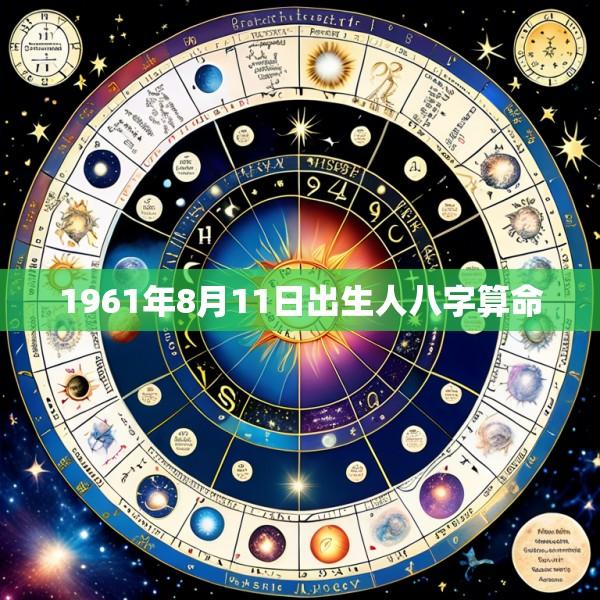 1961年8月11日出生人八字算命
