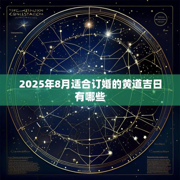 2025年8月适合订婚的黄道吉日有哪些