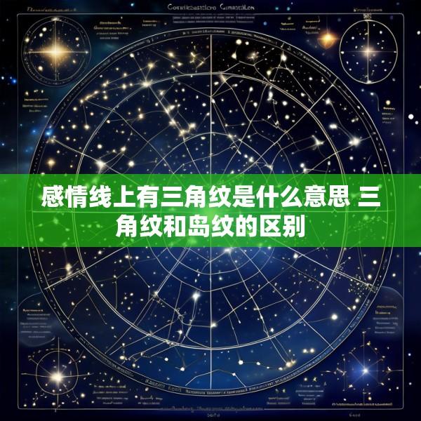 感情线上有三角纹是什么意思 三角纹和岛纹的区别