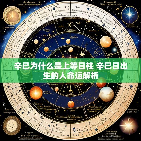 辛巳为什么是上等日柱 辛巳日出生的人命运解析