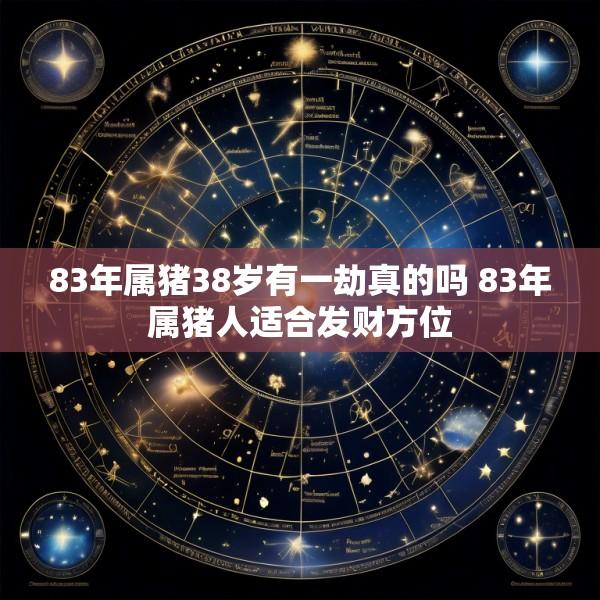 83年属猪38岁有一劫真的吗 83年属猪人适合发财方位