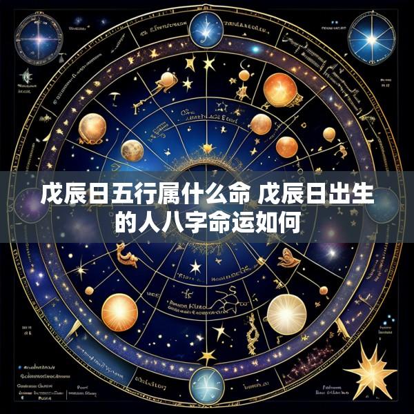 戊辰日五行属什么命 戊辰日出生的人八字命运如何