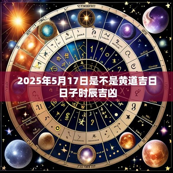 2025年5月17日是不是黄道吉日 日子时辰吉凶