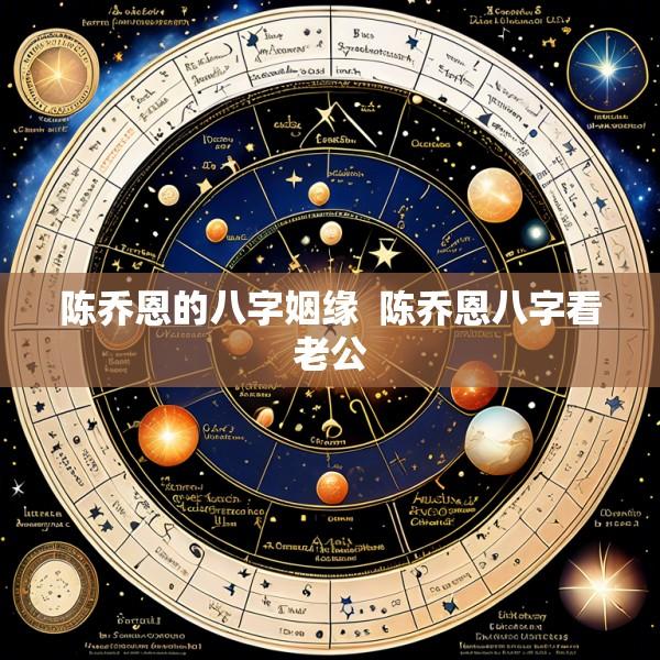 陈乔恩的八字姻缘  陈乔恩八字看老公