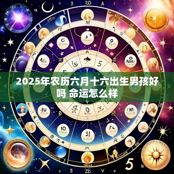 2025年农历六月十六出生男孩好吗 命运怎么样