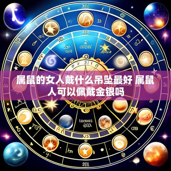 属鼠的女人戴什么吊坠最好 属鼠人可以佩戴金银吗