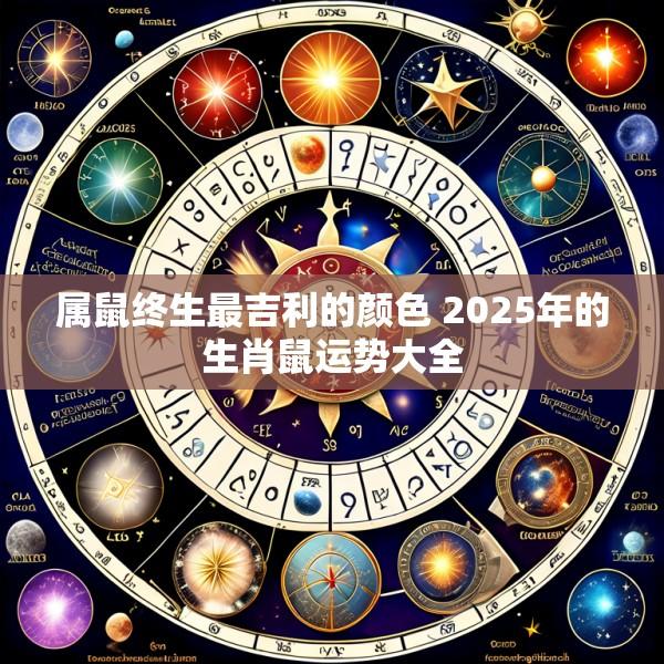 属鼠终生最吉利的颜色 2025年的生肖鼠运势大全