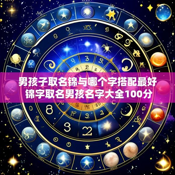 男孩子取名锦与哪个字搭配最好 锦字取名男孩名字大全100分