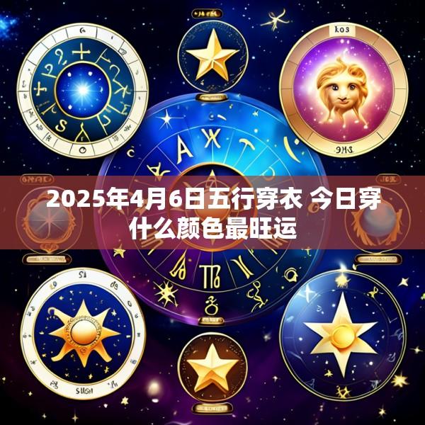 2025年4月6日五行穿衣 今日穿什么颜色最旺运