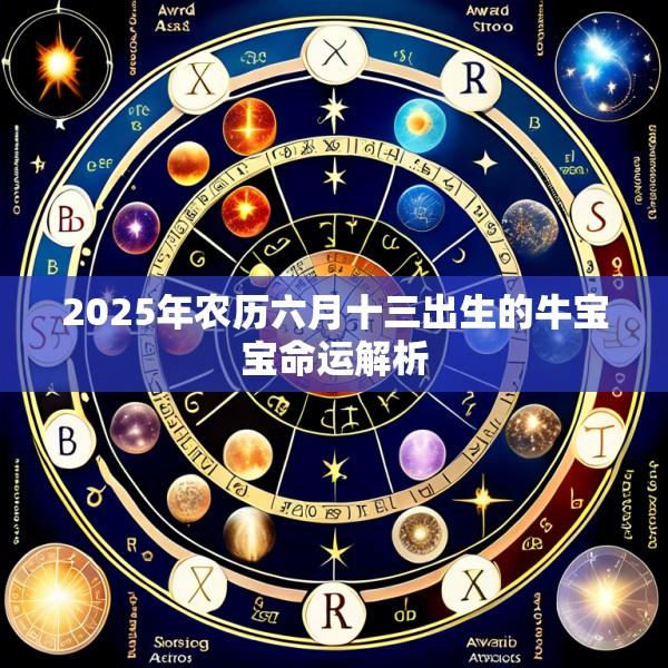 2025年农历六月十三出生的牛宝宝命运解析