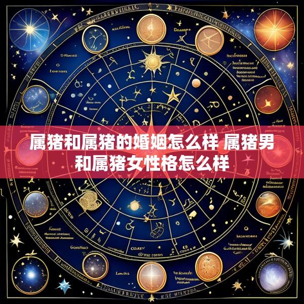 属猪和属猪的婚姻怎么样 属猪男和属猪女性格怎么样