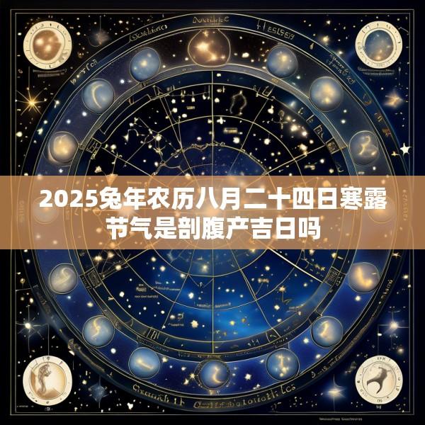 2025兔年农历八月二十四日寒露节气是剖腹产吉日吗