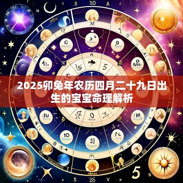 2025卯兔年农历四月二十九日出生的宝宝命理解析