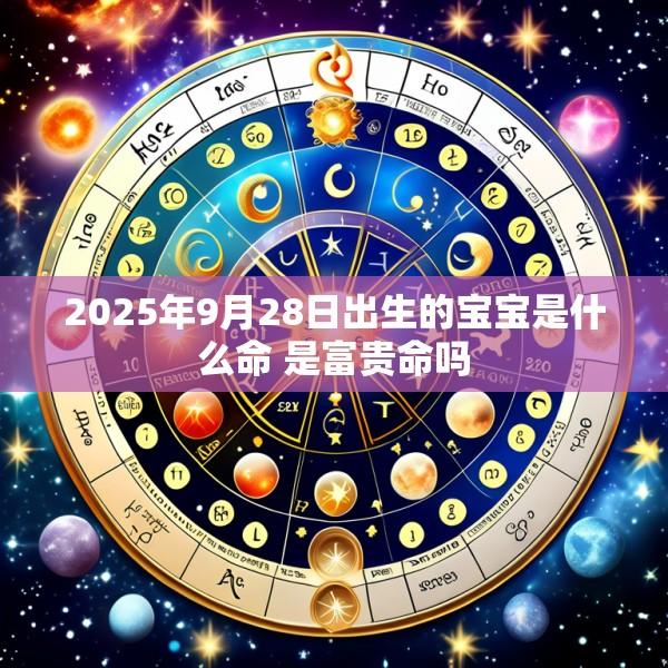 2025年9月28日出生的宝宝是什么命 是富贵命吗