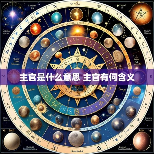 主官是什么意思 主官有何含义