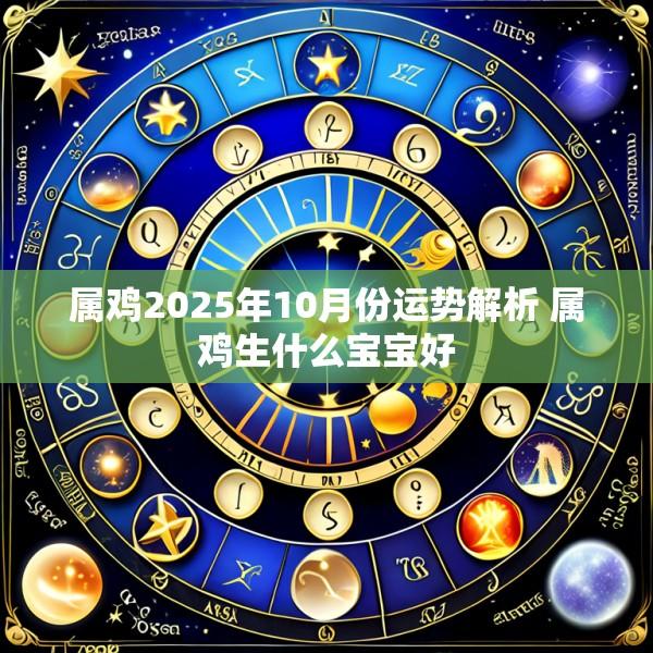 属鸡2025年10月份运势解析 属鸡生什么宝宝好