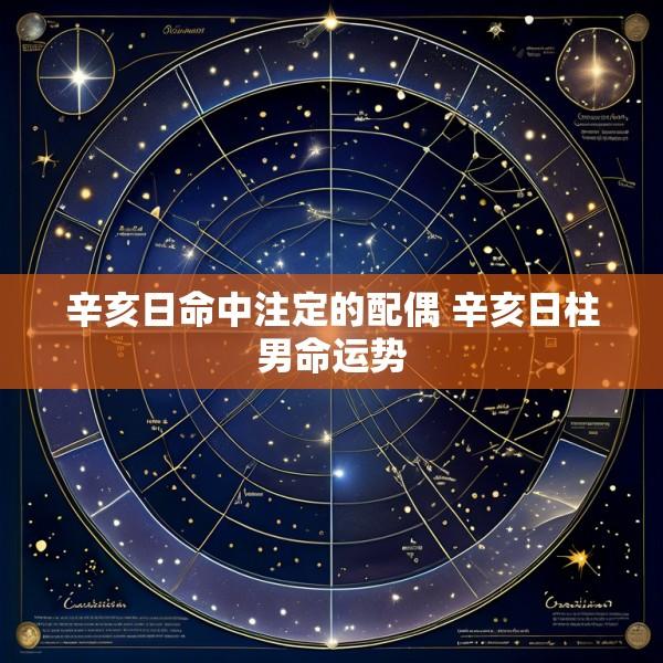 辛亥日命中注定的配偶 辛亥日柱男命运势