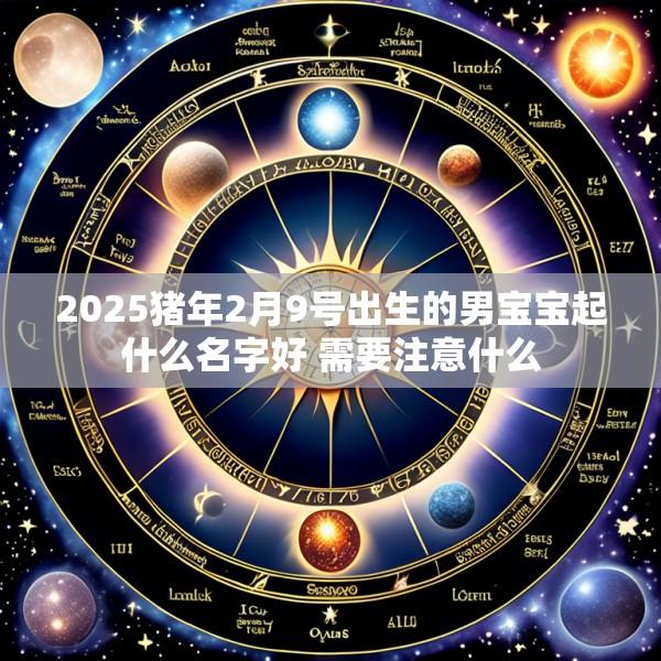 2025猪年2月9号出生的男宝宝起什么名字好 需要注意什么
